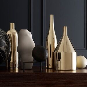 NIB Skultuna brass vase